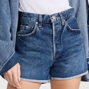 Agolde Dee Vintage High Rise Short w Rolled Hem